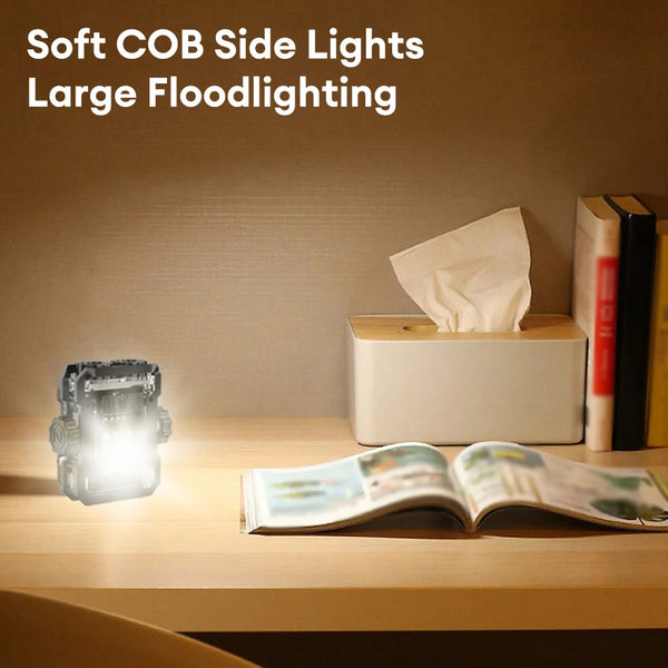 Linterna Llavero LED Recargable 600LM Impermeable COB USB-C