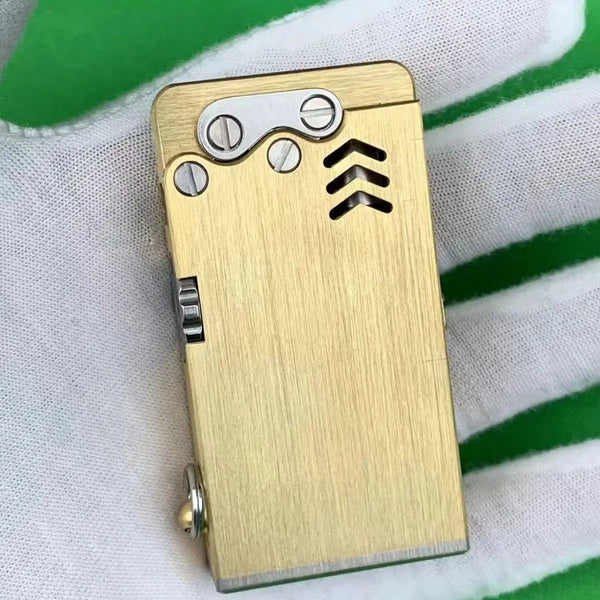 Encendedor Mecánico Artesanal - Latón y Titanio Recargable