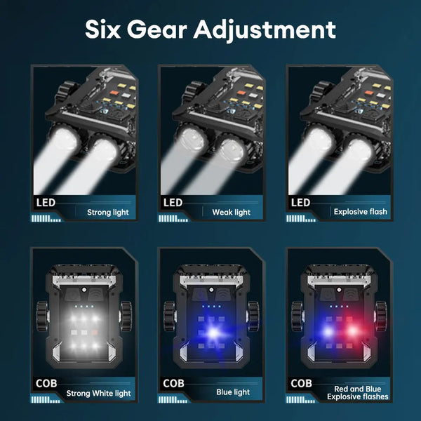 Linterna Llavero LED Recargable 600LM Impermeable COB USB-C