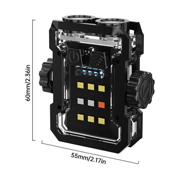Linterna Llavero LED Recargable 600LM Impermeable COB USB-C