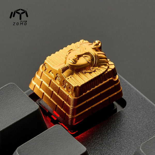 Ojo de la Providencia Akhenatón Faraón Egipto - Keycap Artesanal en Aluminio Anodizado CNC, Compatible con Interruptores Cherry MX