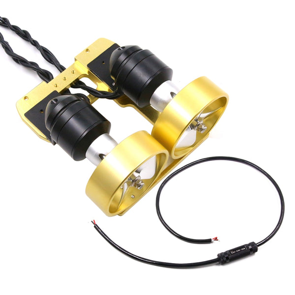 Motor Sumergible KYO-4T 24V con Hélice Metálica: 9kg de Empuje Dual, Resistente al Agua, 30A ESC para ROV/AUV/Embarcaciones No Tripuladas/Submarinos