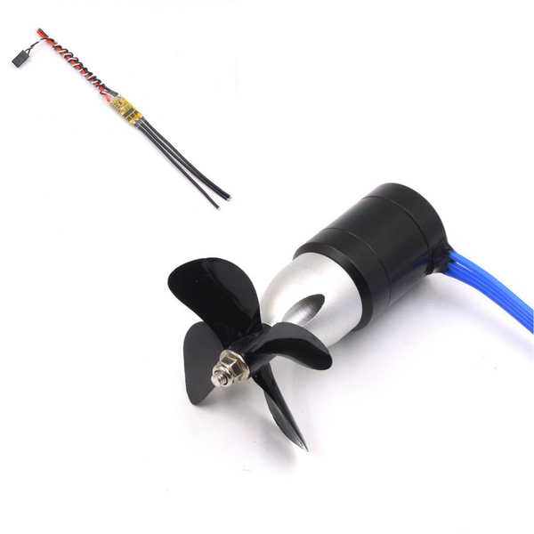 Propulsor submarino IPX8 motor resistente al agua 2838 350KV 2,4 KG motor sin escobillas de empuje con hélice de 60mm para barcos ROV e-foil RC